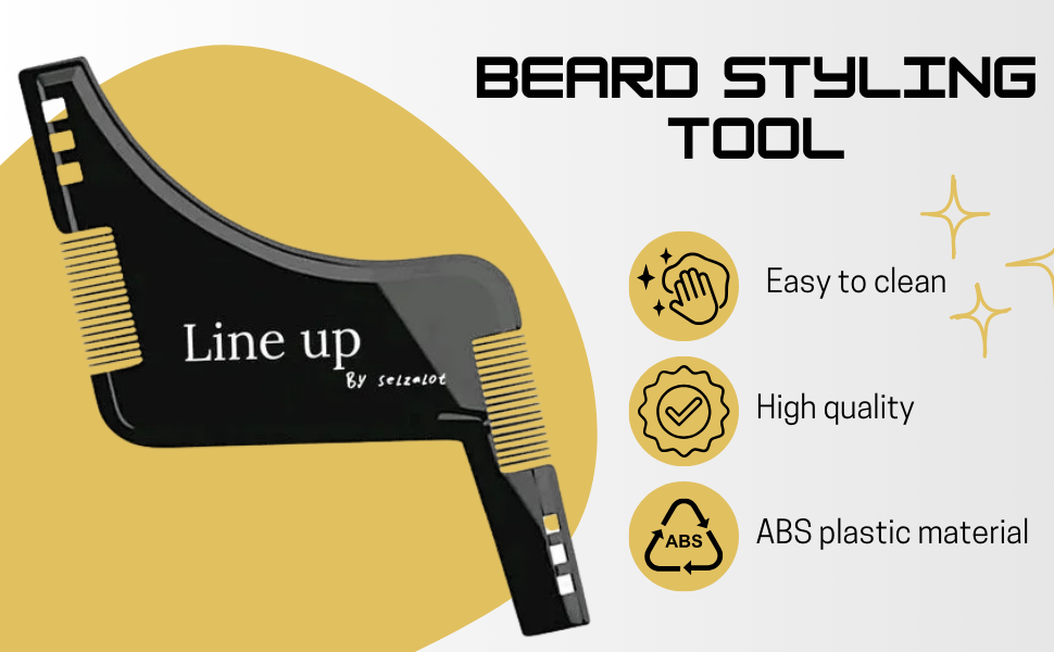 Beard Filler Pen and Beard Shaper for Men Beard Lineup Tool for Grooming Beard Guide Shape kit Black Waterproof Pen with Brush Barber Styling Pencil Beard Grooming Kit Barber Accessories